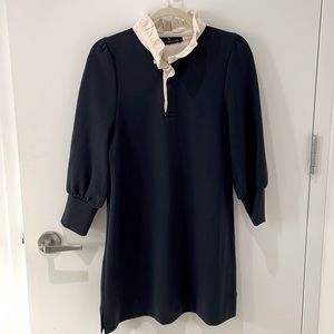 Tuckernuck navy collared sweater dress